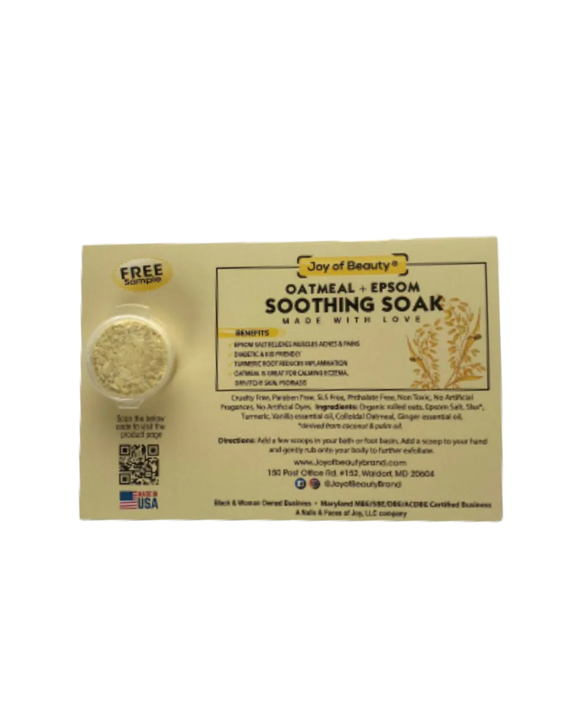 Oatmeal + Epsom Soothing Soak