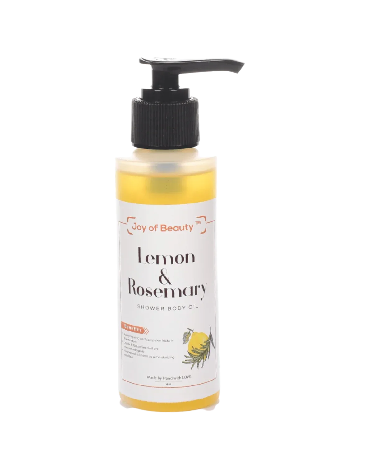 Lemon & Rosemary Shower Body Oil